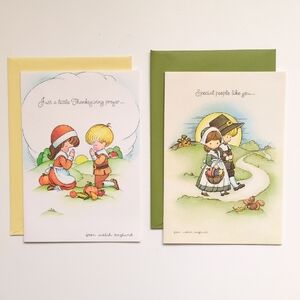 Vintage 70s 80s‎ Hallmark Thanksgiving Greeting Cards Joan Walsh Anglund Artwork